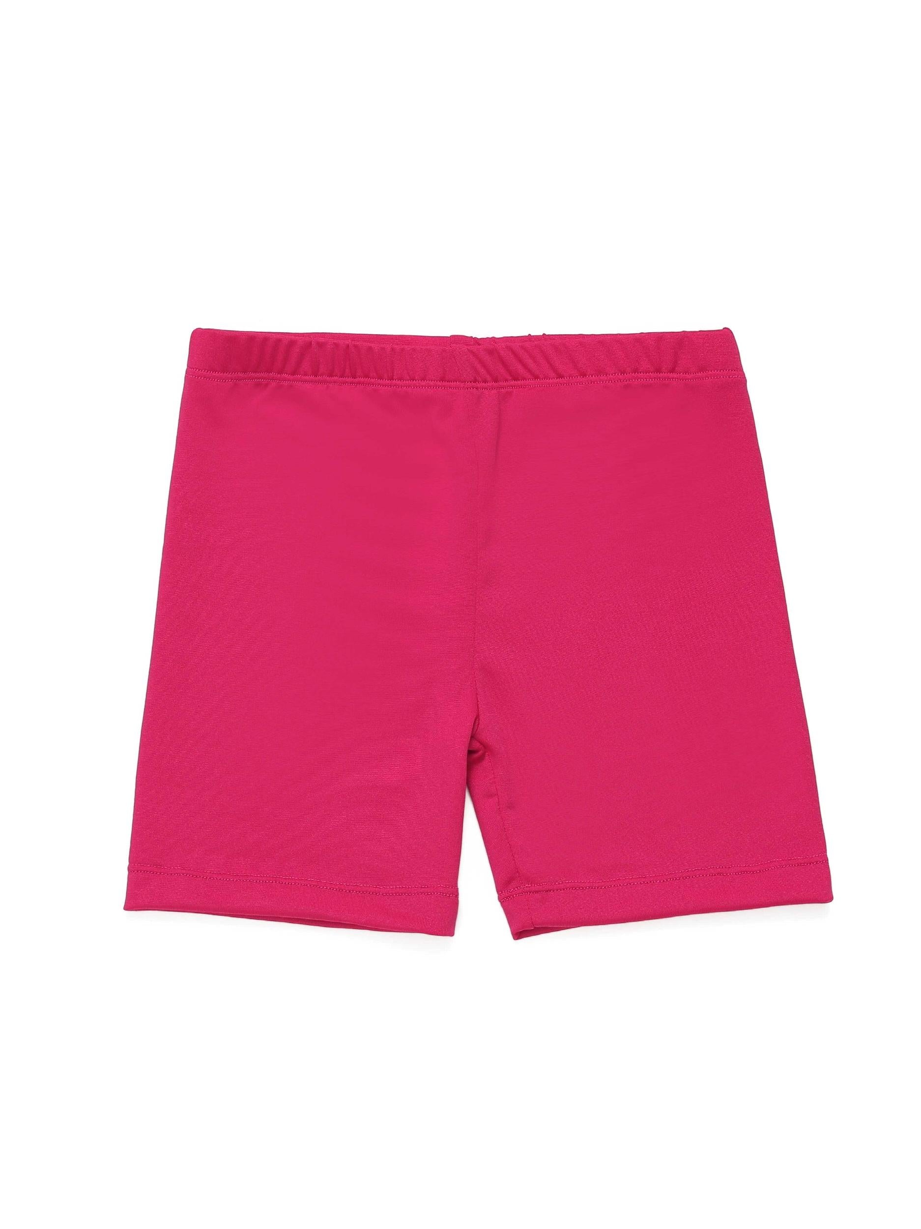 Girls Elastic Waist Short Leggings for Spring Summer