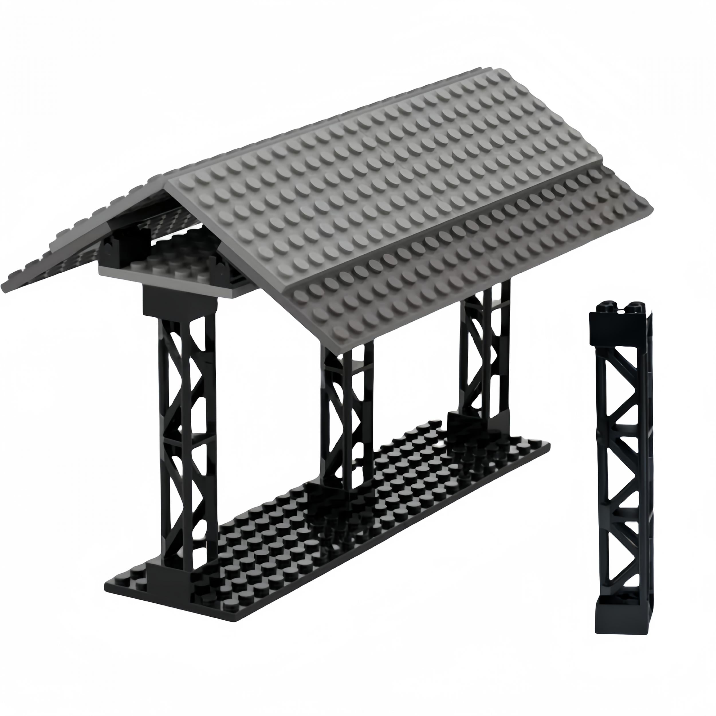 12pcs 2X2X10 Support Blocks for Building Bridges Train Tracks Tower Buildings