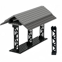12pcs 2X2X10 Support Blocks for Building Bridges Train Tracks Tower Buildings