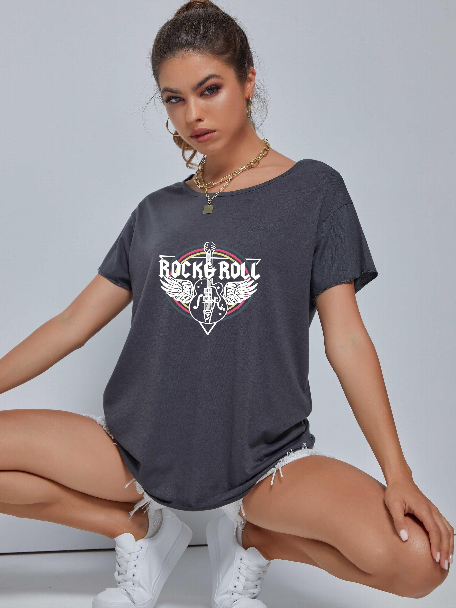 Rock Music Graphic Casual Sports Tank Top