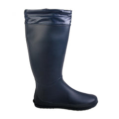 Waterproof PVC Round Toe Flat Rain Boots Lightweight Comfortable
