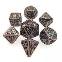 7pcs Metal Dice Set for Board Game Christmas Halloween