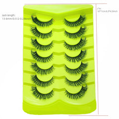 Cat Eye Lashes 7 Pairs Fluffy False Lashes Soft Natural Look