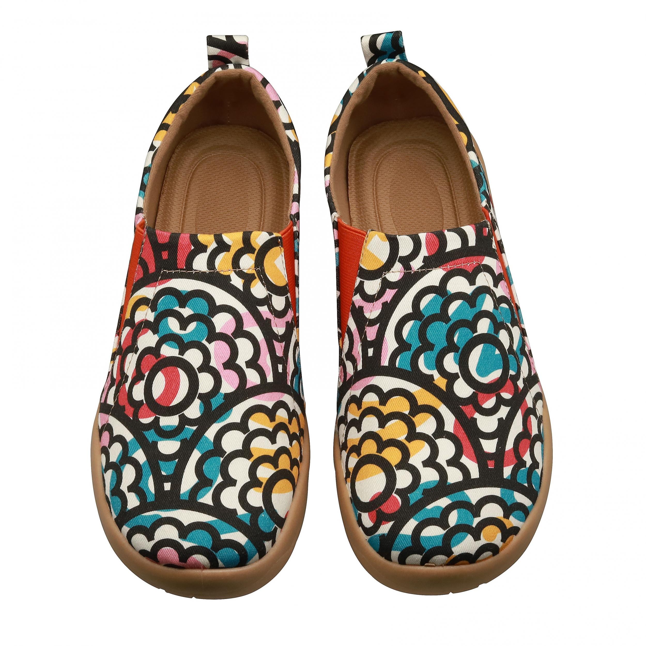 Floral Printed Slip On Canvas Shoes for Women