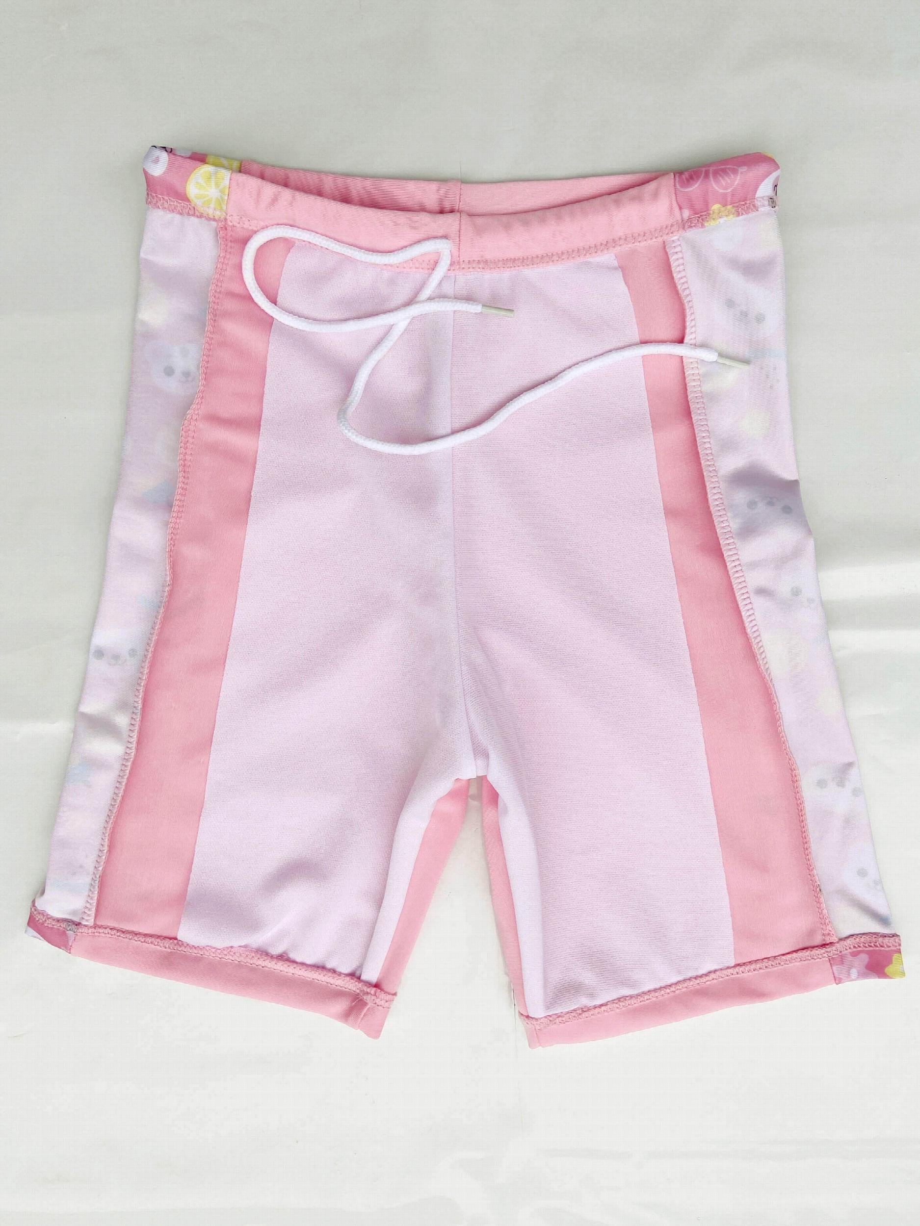 Toddler Girls Bikini Tankini Swimsuit Raglan Sleeve Top & Shorts Set