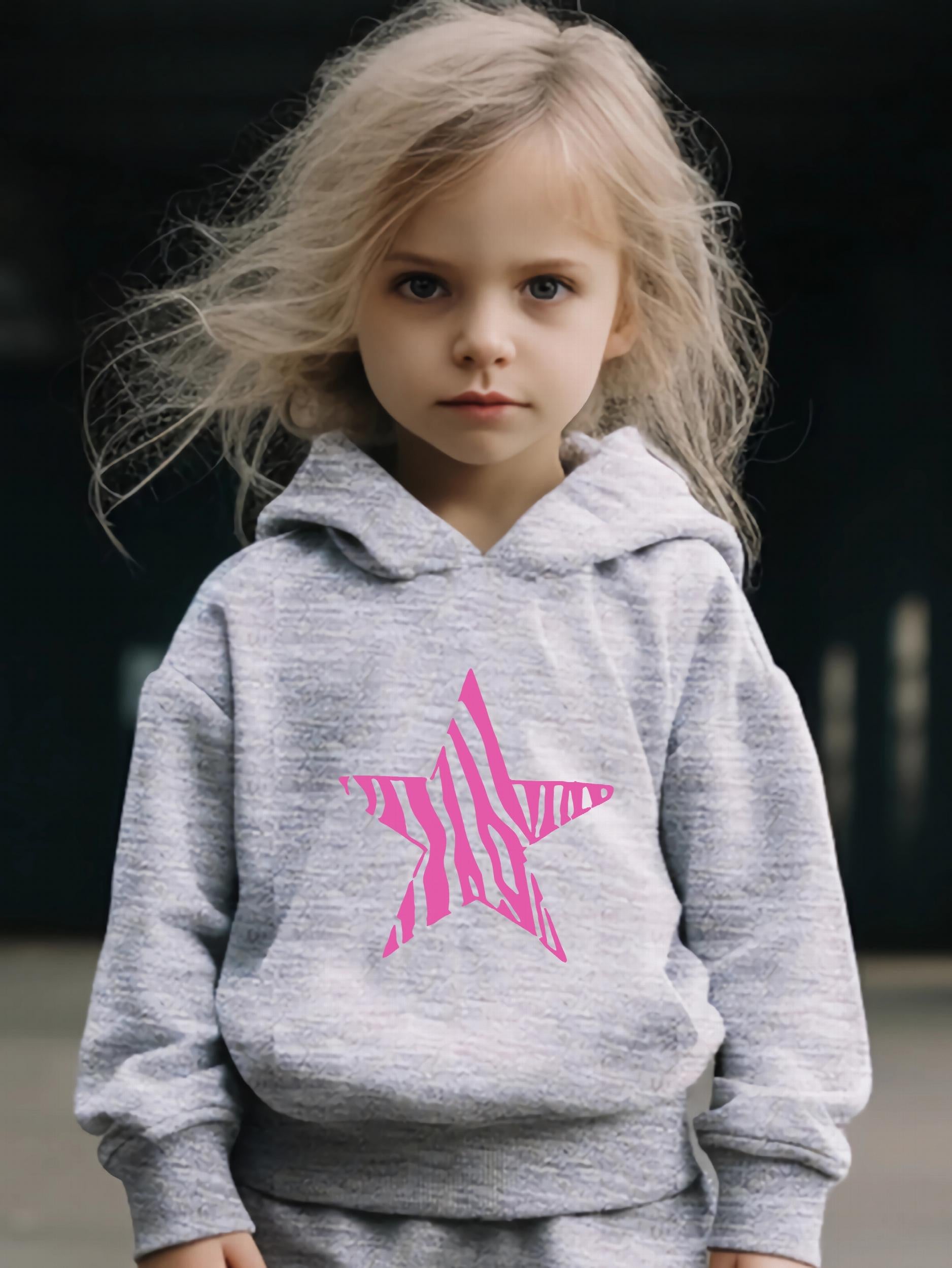 Kid's Cartoon Pentagram Outfit Hoodie & Pants Set