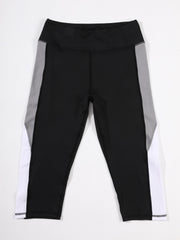 High Stretch Block Yoga Pants Hip Lifting Leggings