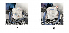 Solid Mini Straw Crossbody Bag for Women