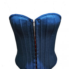 Strapless Lace Up Corset Bustier Body Shaper