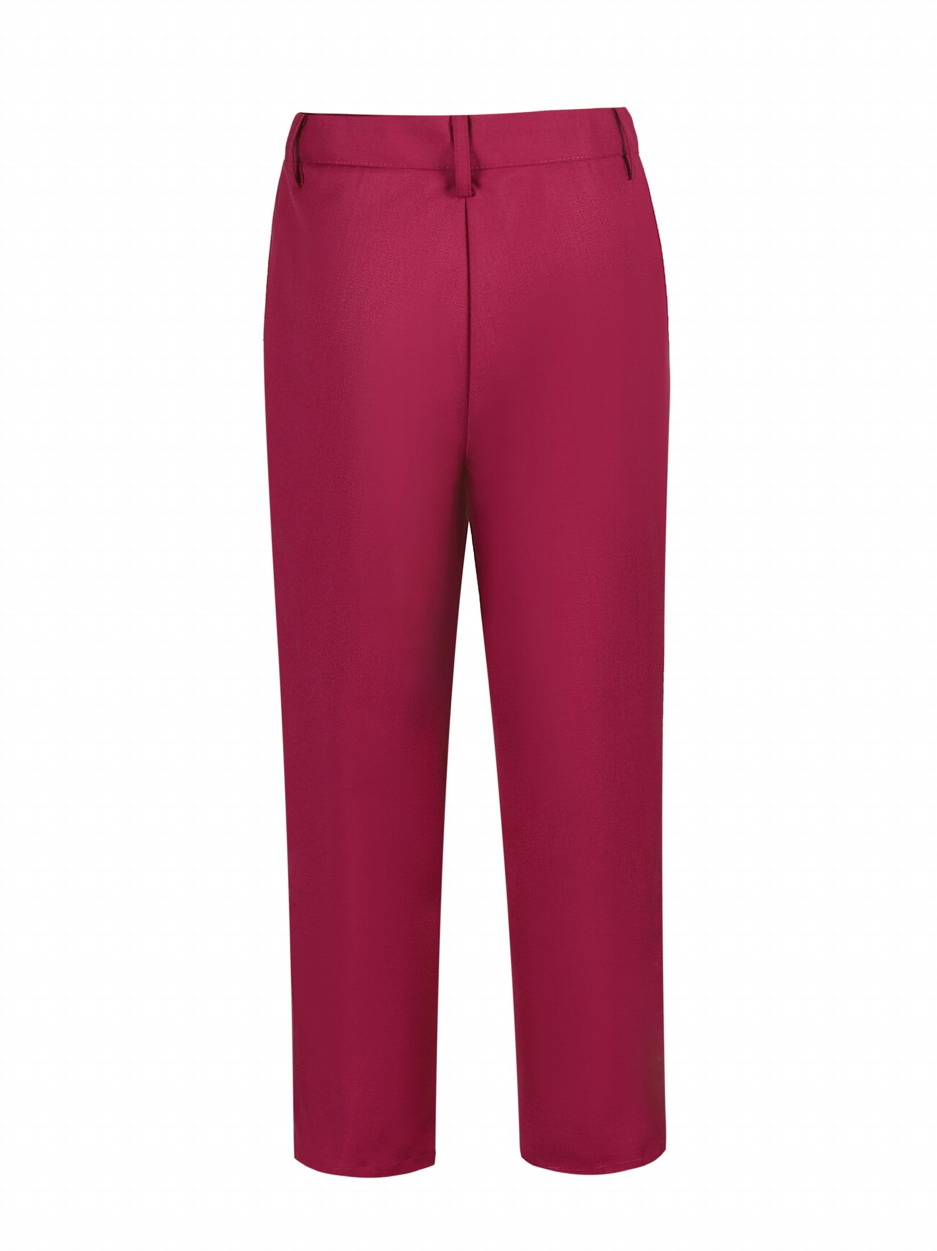 Boys Dress Pants Slim Fit Preppy Suit Pants with Pocket