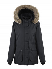 Detachable Hooded Outdoor Jacket Long Sleeves Casual Hiking Coat