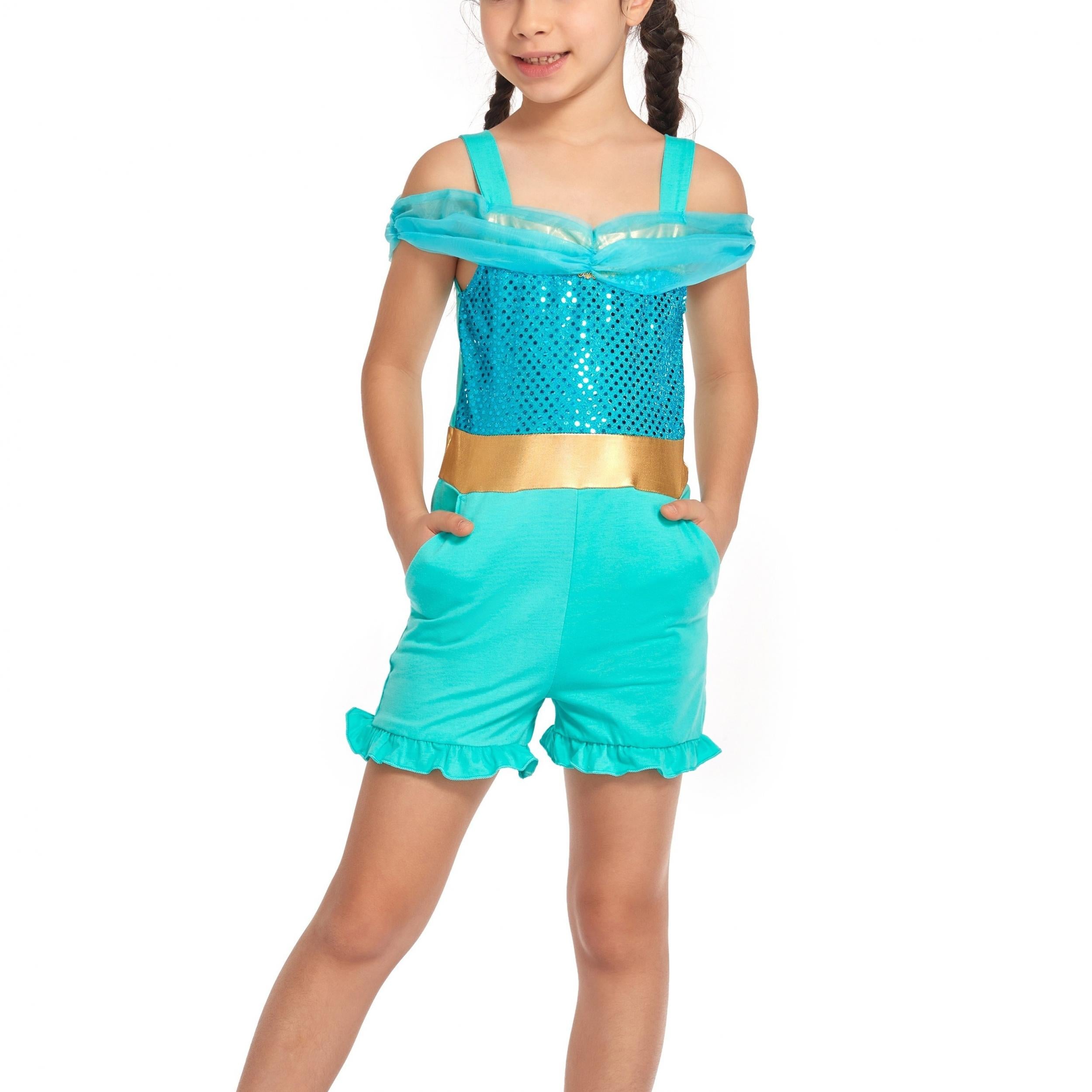 14Y Girls Princess Jumpsuit Halloween Christmas Holiday Trip Jumper