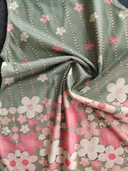 Girls Summer Princess Dress Stripe Flower Print Sleeveless Casual Outdoor Fun