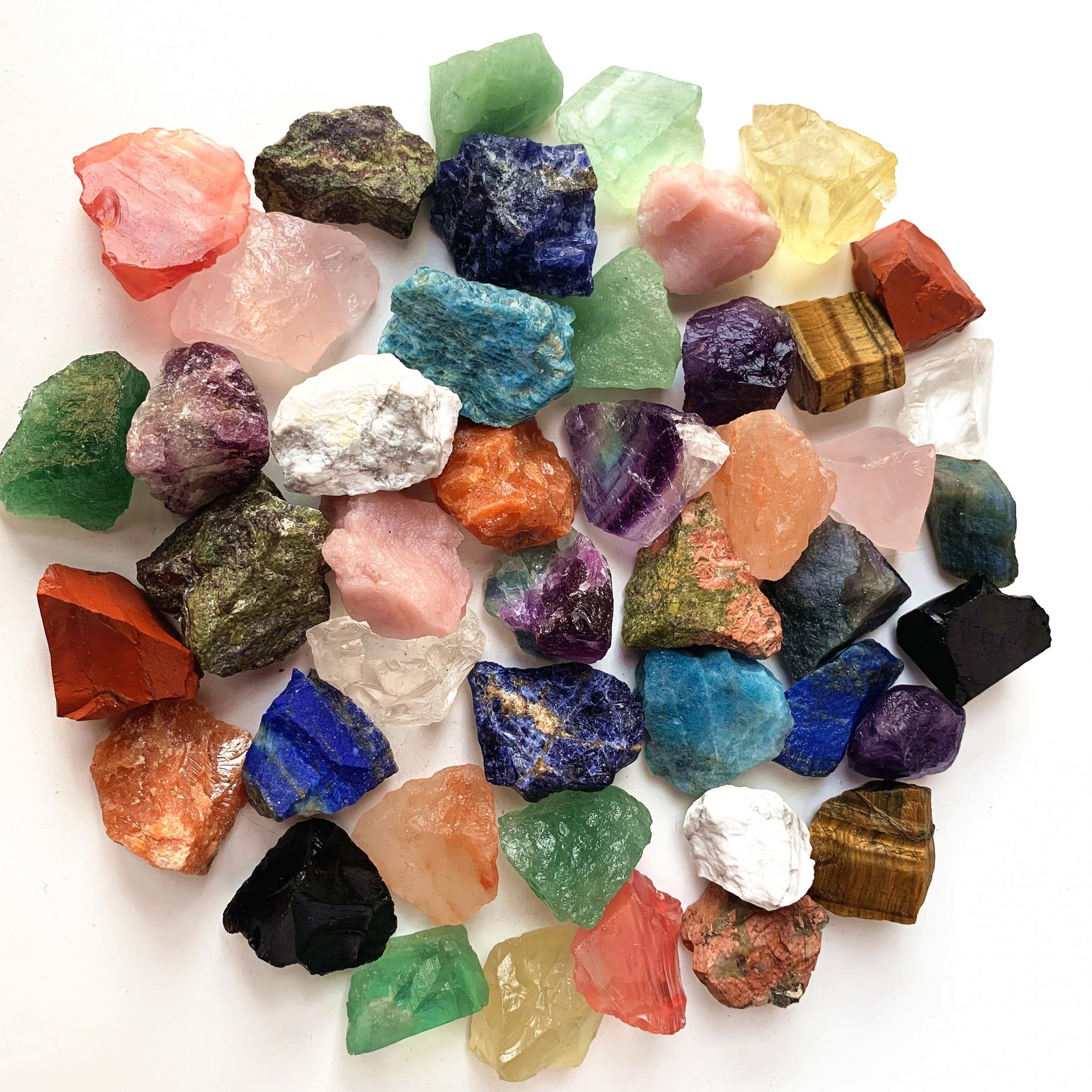 Large Mixed Rare Natural Crystal Gemstones
