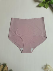 4pcs Mixed High Waist Briefs Soft & Comfy Stretchy Intimates Panties