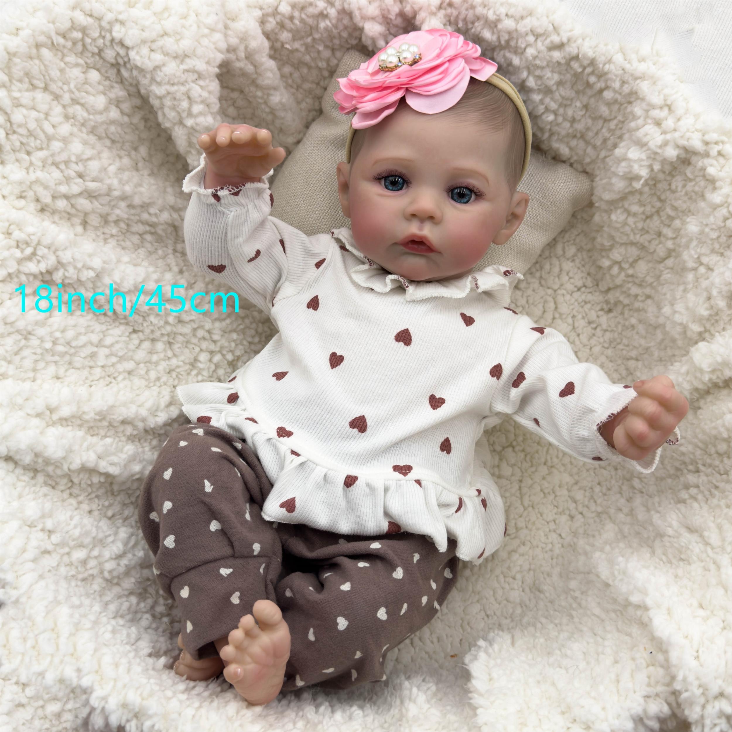 Realistic Reborn Kids Doll Soft Handcrafted 3D Skin with Visible Veins