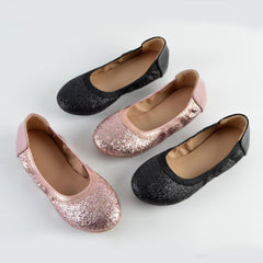 Girls' Shimmering Ballet Pumps Comfortable Flats