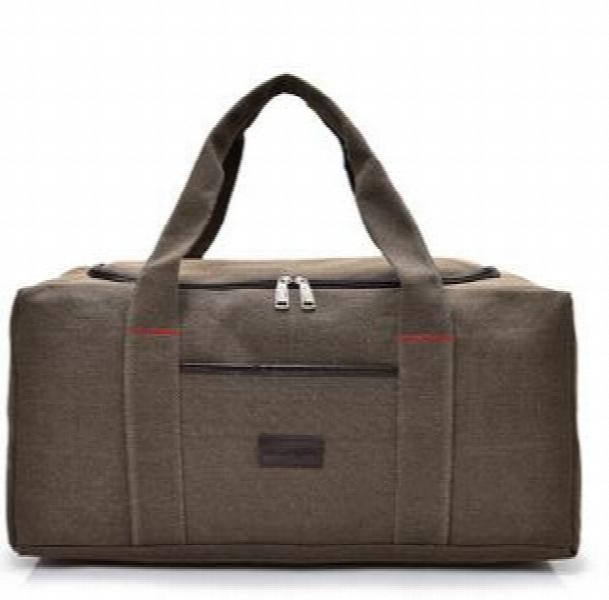 U-shaped Open Canvas Hand Luggage Bag Large Male Shoulder Travel Long Bag