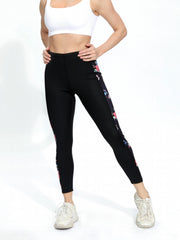 Floral Print Yoga Pants High Stretch Fitness Leggings Women's Activewear