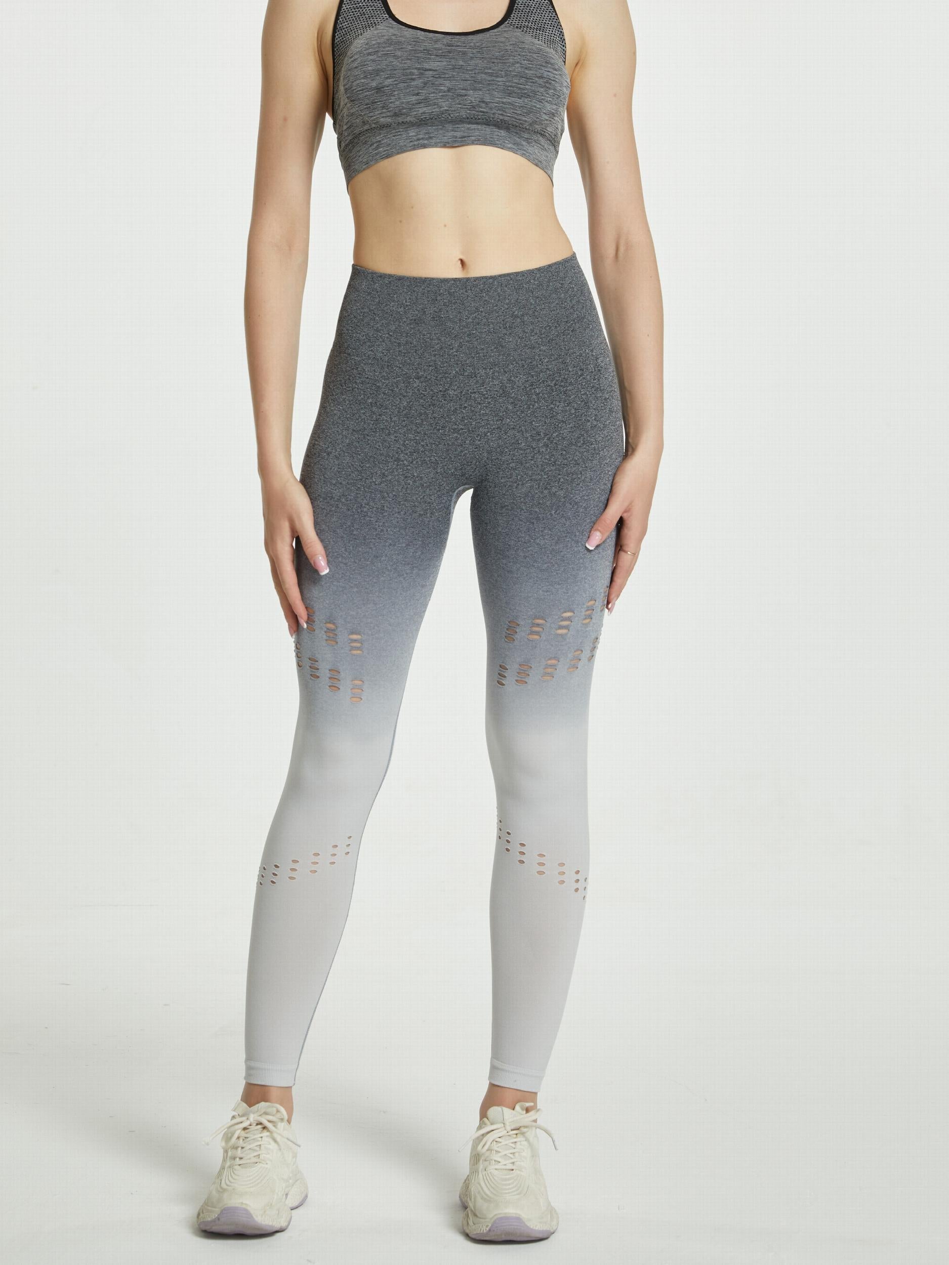 Ombre Fitness High Waist Leggings Yoga Workout Running Tight Pants Women