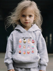Cakes & GOD SAYS I AM Pattern 2pcs Activewear Sets For Girls
