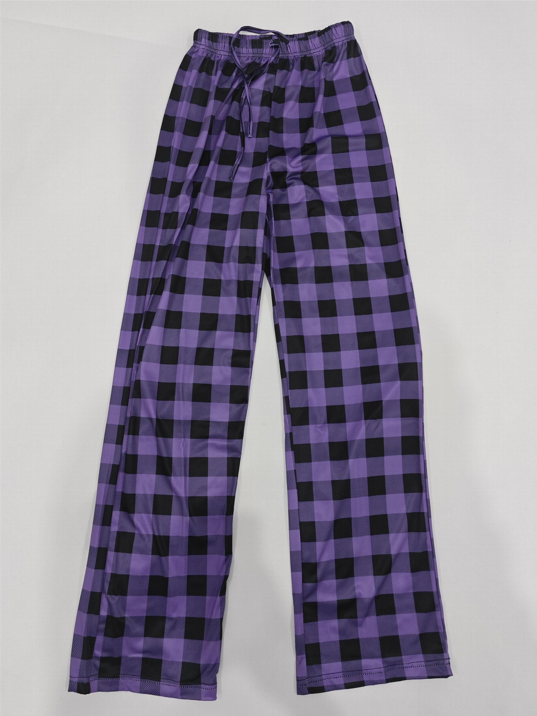 Plaid Print Drawstring Pants Women's Casual Loungewear