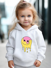 Emoticon Pattern Long Sleeve Hooded Sweatshirt