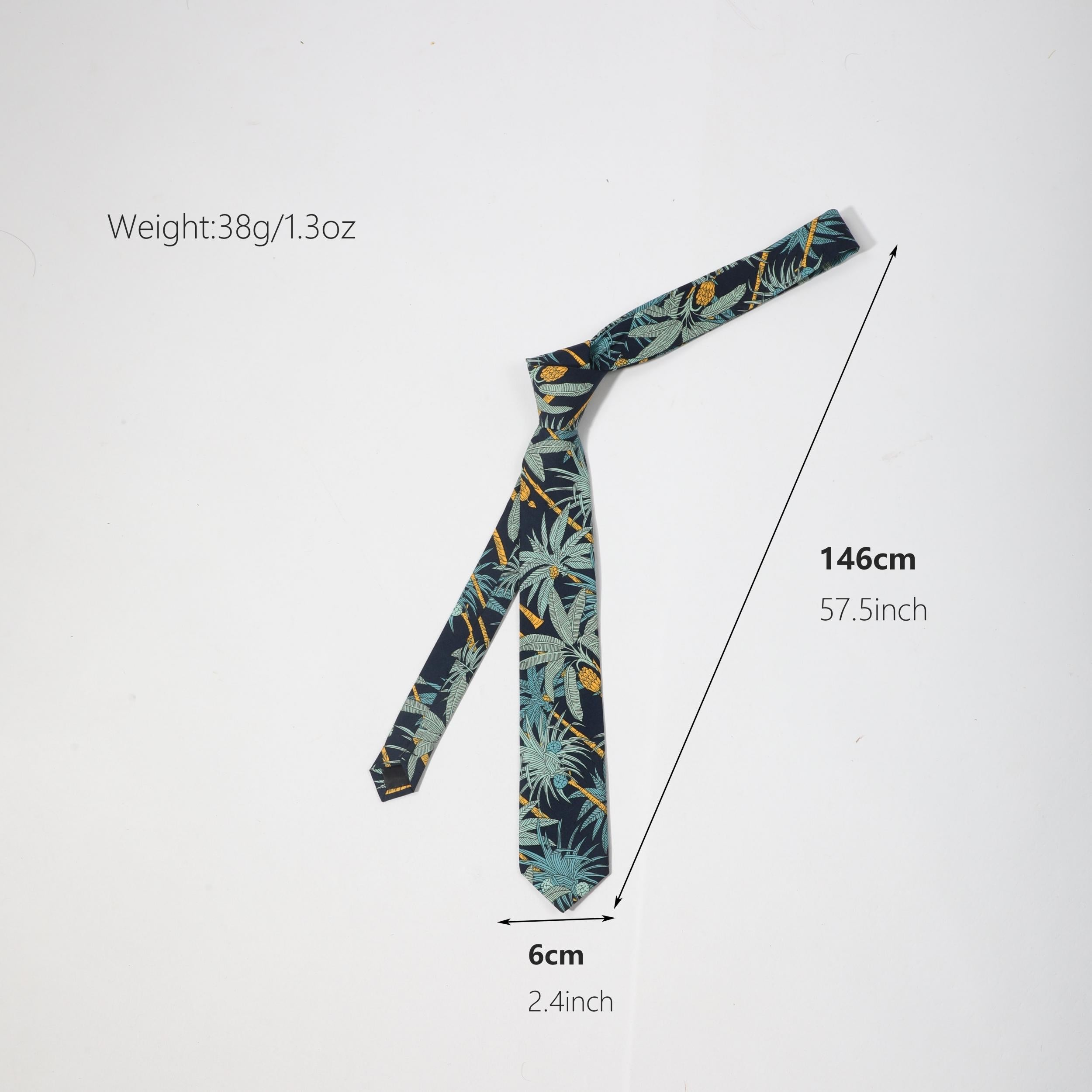 Summer Men's Coconut Tree Holiday Beach Necktie