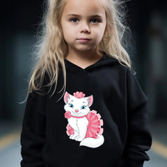 Cat Print 2pcs Girls Outfits For Sports Spring Fall Outdoor Gift
