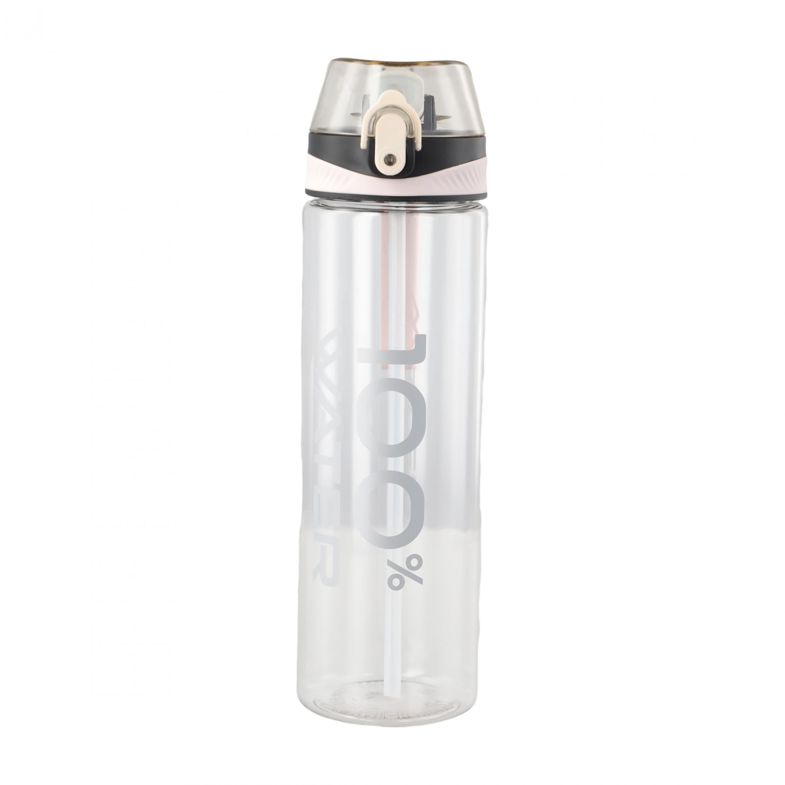 720ml Water Bottle With Straw And Strap Portable Plastic Sports Cup Leakproof