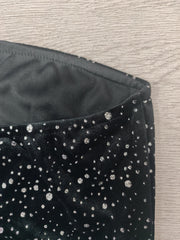 Sequin Decor Crop Tube Top Bandeau for Summer