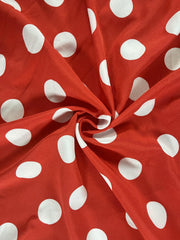 Polka Dot Print V Neck Mesh Dress