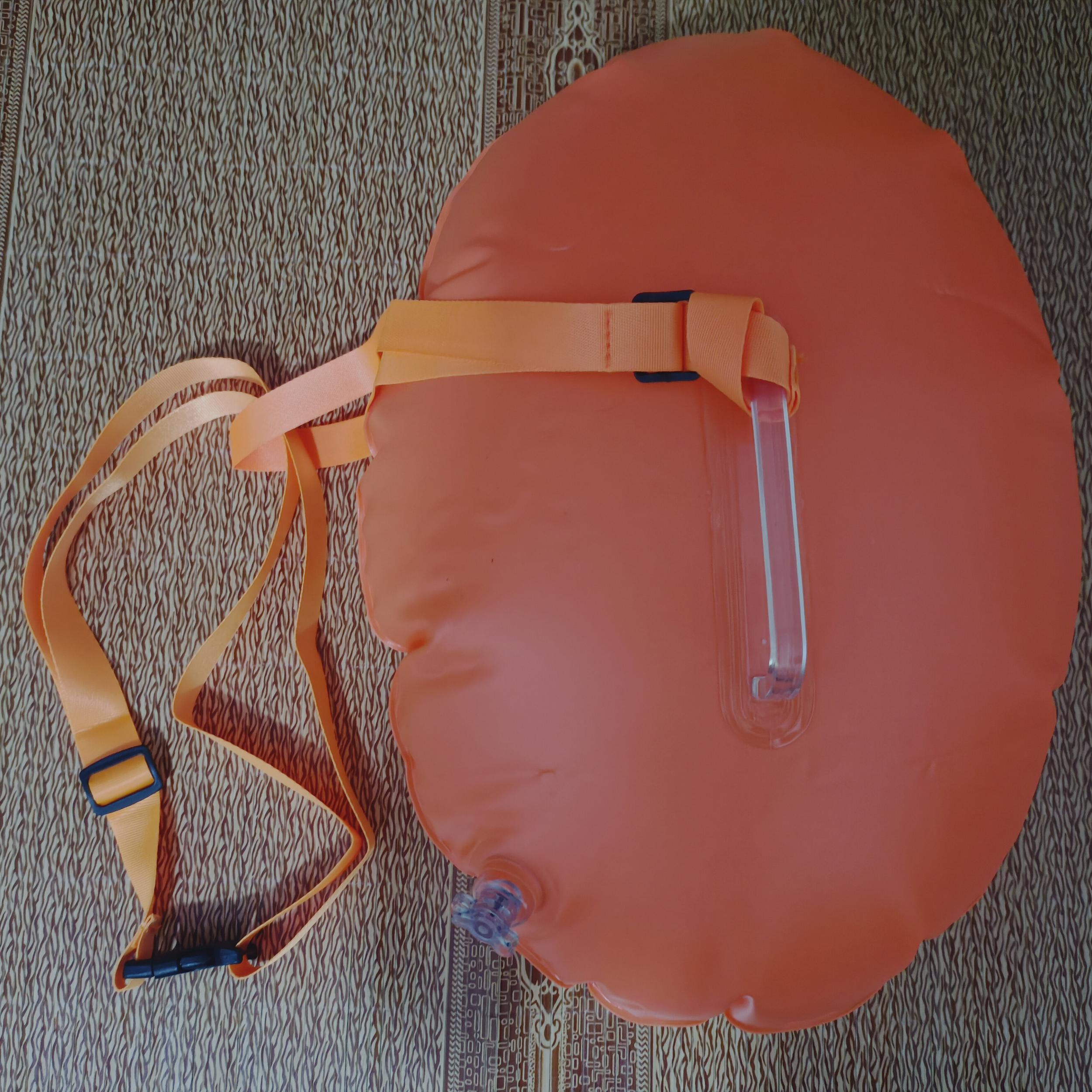 Inflatable Swim Buoy with Adjustable Waist Belt for Water Sports