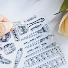 Cartoon Stamp Set for Students, Scrapbook Album, DIY Crafts