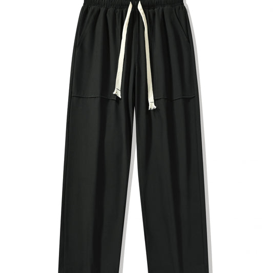 Men's Loose Drawstring Pants with Pockets for Spring and Summer