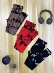 Tie Dye Yoga Leggings High Waist Workout Tight Sports Pants