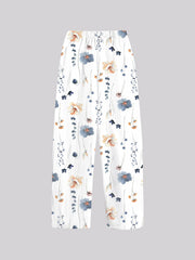 Floral Print Straight Leg Pants Spring & Summer Women's Clothing