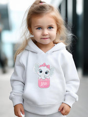 Kids Elephant Pocket Print Hoodie & Pants Set