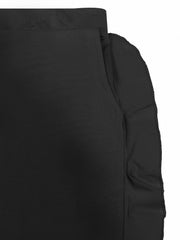 Ruffle Trim Wide Leg Trousers