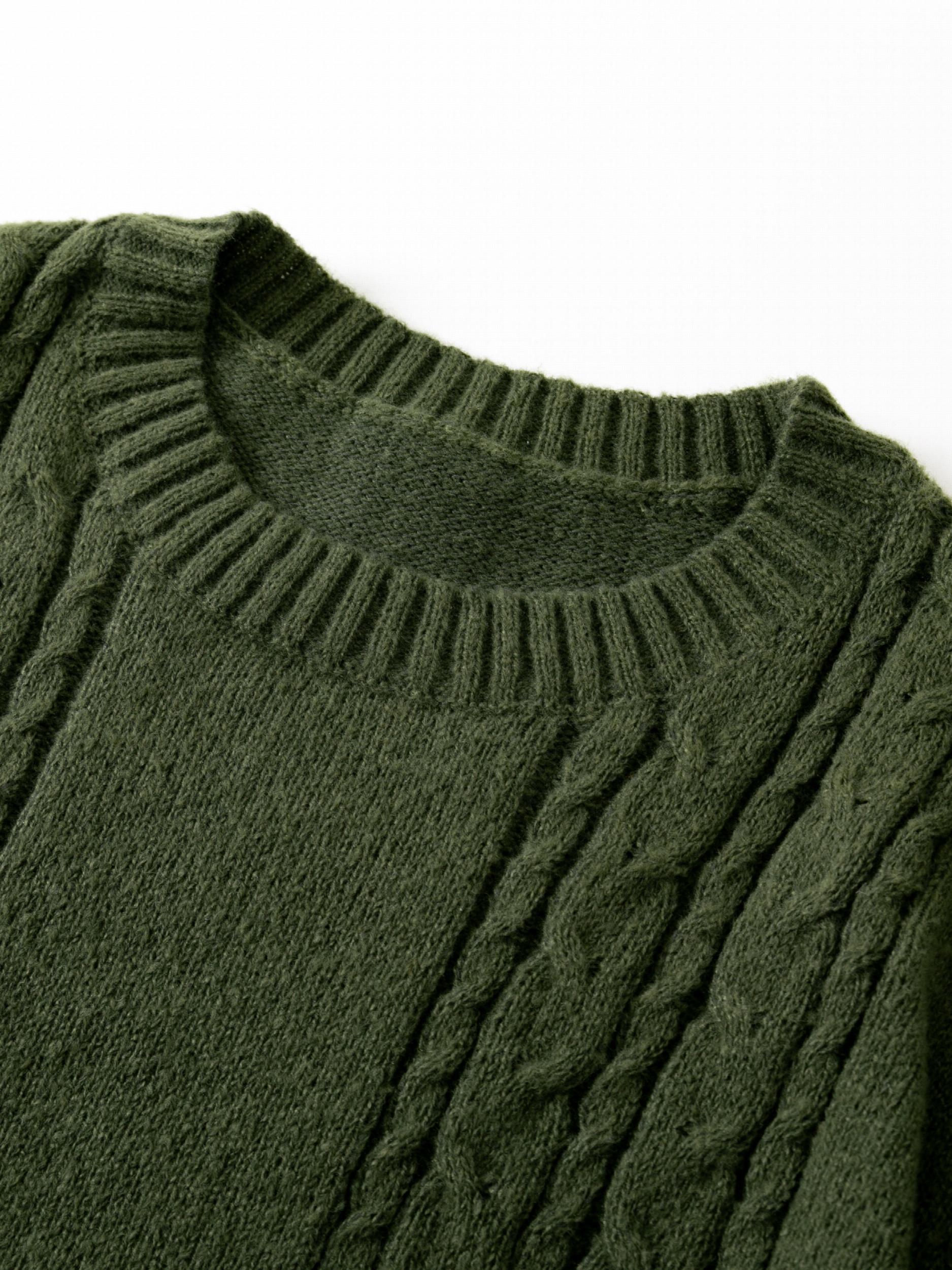 Men's Casual Knit Crew Neck Sweater Warm Top