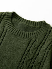 Men's Casual Knit Crew Neck Sweater Warm Top