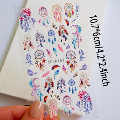 5D Embossed Dream Net Nail Sticker For Women