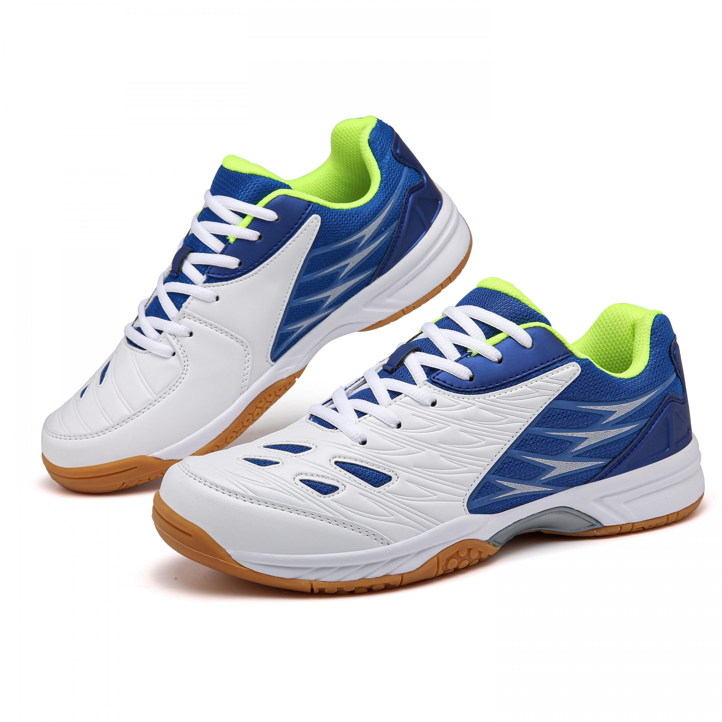 Men's Rubble Sole Badminton Shoes Non Slip Lace Up Sneakers