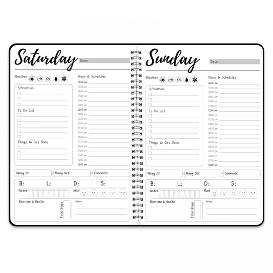 Weekly Planner Daily Planner To Do List Expense Tracker