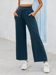 Wide Leg Pants Casual Loose Yoga Lounge Pants With Pocket