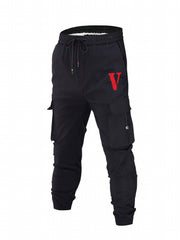 Men's Drawstring Cargo Pants Comfy Casual Joggers