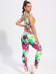 Graffiti Yoga Sports Set: Bra & Leggings