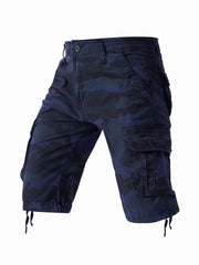 Men's Camo Cargo Shorts Lightweight Flap Pocket