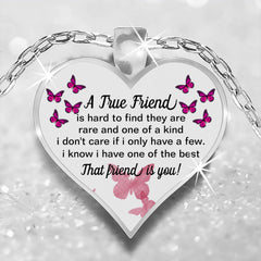 Heart Pendant Necklace for Girls Silvery Jewelry