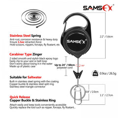 SAMSFX Fishing Hook Tier Stainless Steel Loop Tyer